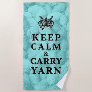 Behalt Calm Carry Yarn ・ Handwerk Strandtuch