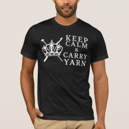 Behalt Calm Carry Yarn ・ Kronenlogo {Dark} T-Shirt