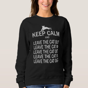 Behalt Calm Cat Walker Cat Vater Cat Mama Katze in Sweatshirt