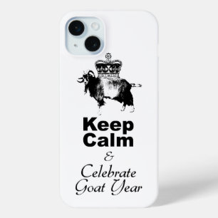 Behalt Calm Celebrate Goat Year White iPhone Case