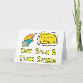 Behalt Calm Cheese Pun Karte