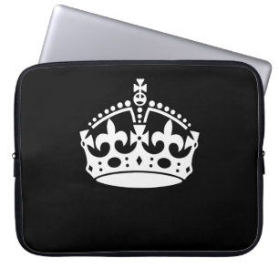 BEHALT CALM CROWN auf Black Customize This! Laptopschutzhülle