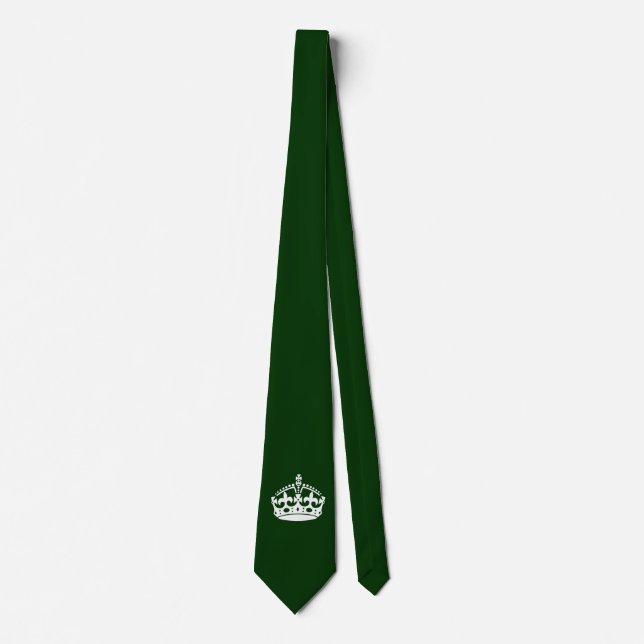 BEHALT CALM CROWN auf Green Customize This! Krawatte (Vorderseite)