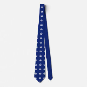 Behalt Calm Crown auf Navy Blue Krawatte
