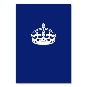 Behalt Calm Crown auf Navy Blue Tischnummer