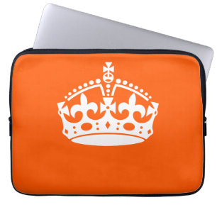 BEHALT CALM CROWN auf Orange Customizing Dies! Laptopschutzhülle