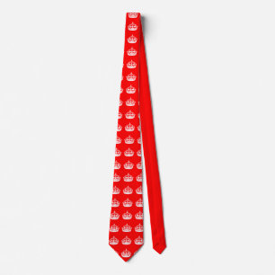 BEHALT CALM CROWN auf Red Customize This! Krawatte