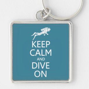 Behalt Calm & Dive On Custom Color Key Chain Schlüsselanhänger