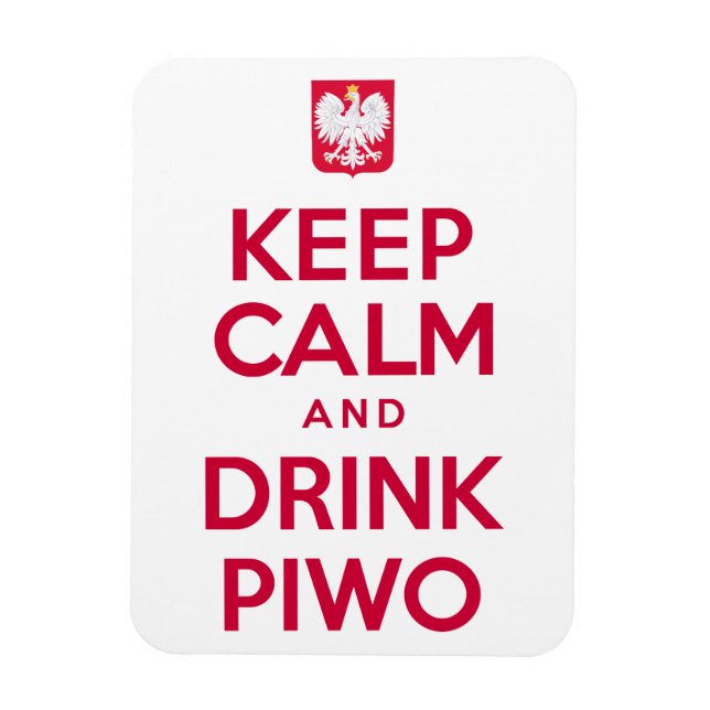 Behalt Calm Drink Piwo Polnisch Magnet (Vertikal)