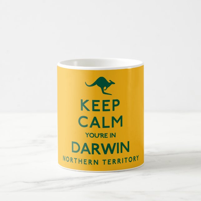 Behalt Calm Du bist in Darwin NT Australisch Kaffeetasse (Mittel)