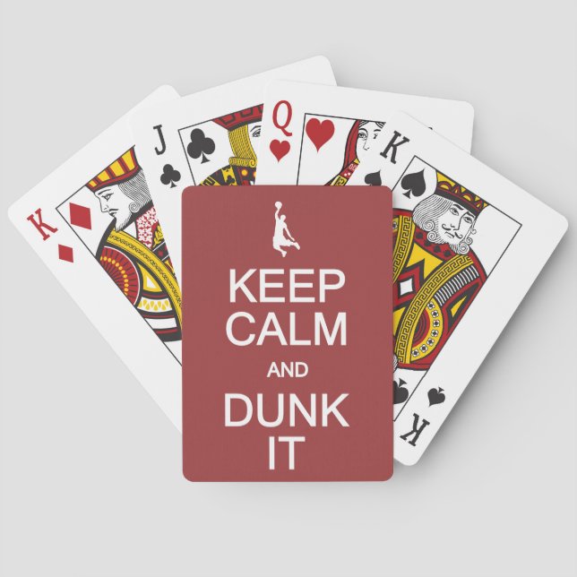 Behalt Calm & Dunk Es spielt Karten Spielkarten (Rückseite)