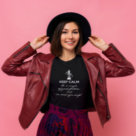 Behalt Calm - er ist Single... Herr Darcy (weißer  T-Shirt