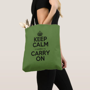 Behalt Calm es passt zu meinem Tragen auf Pun pick Tasche