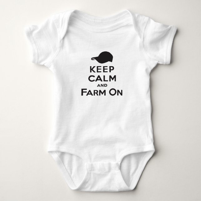 Behalt Calm & Farm On - Ladys T - Shirt (Vorderseite)