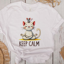 "Behalt Calm" Funny Cat Lovers