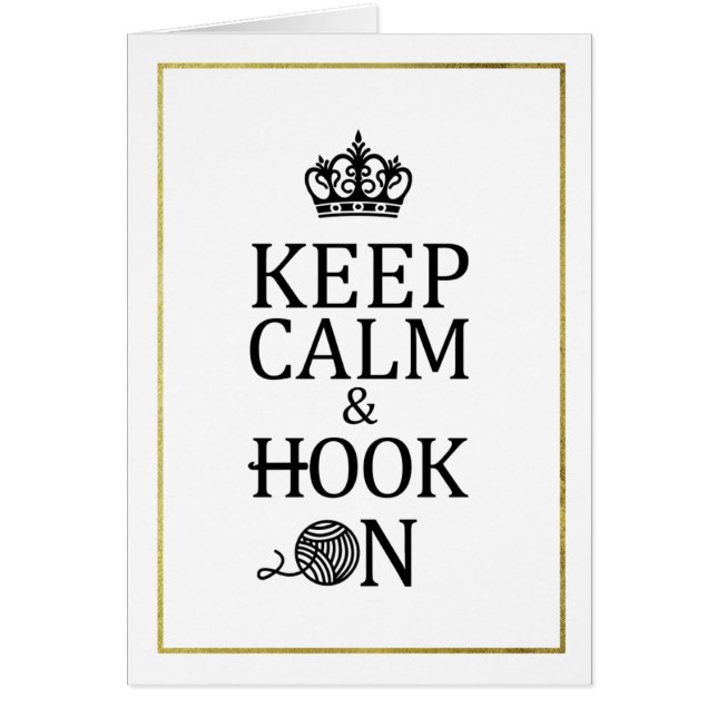 Behalt-Calm Hook auf Imitate Gold Border Crafts (Vorne)