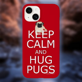 Behalt Calm Hug Mops Dog Lover Case-Mate iPhone 14 Hülle