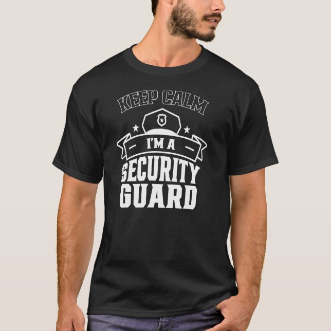 Behalt Calm I bin Sicherheitsbeauftragter Bou T-Shirt (Vorderseite)