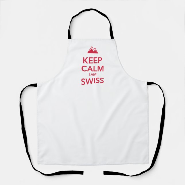 BEHALT CALM I BIN SWISS SCHÜRZE (Vorderseite)