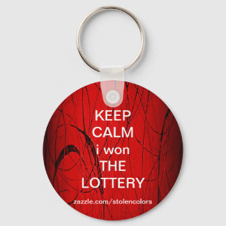 BEHALT CALM i gewann DEN LOTTERY-Schlüsselanhänger Schlüsselanhänger