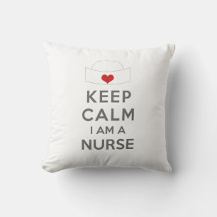 Behalt Calm Ich bin Krankenschwester Kissen