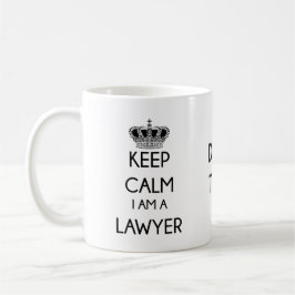 Behalt Calm, ich bin Rechtsanwältin Kaffeetasse