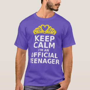 Behalt Calm Im Offiziellen nager 13. Geburtstag Fu T-Shirt