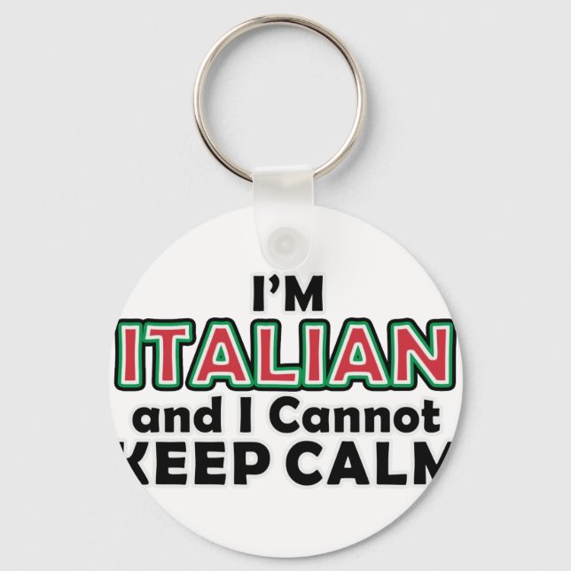 Behalt Calm Italians Schlüsselanhänger (Vorderseite)