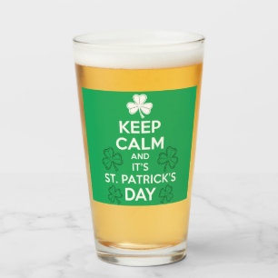 Behalt Calm It's St Patricks Day Irish Glas