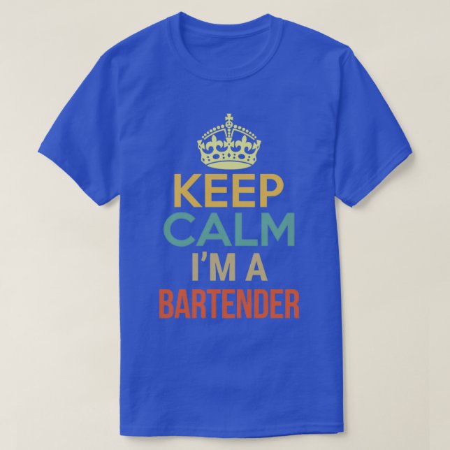 Behalt Calm Ix27m A Barkeeper T-Shirt (Design vorne)
