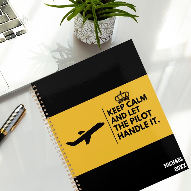 Behalt Calm & Lass Pilot Handling It, Aviation, Fu Planer (Von Creator hochgeladen)