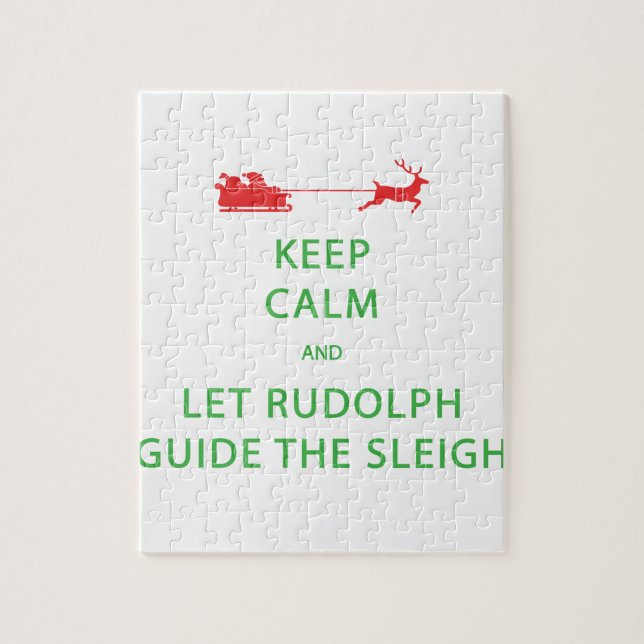 Behalt Calm Lass Rudolph Guide Sleigh (Vertikal)