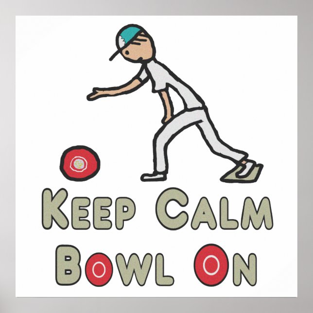 Behalt Calm Lawn Bowls Poster (Vorne)