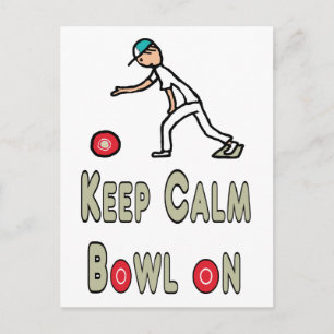 Behalt Calm Lawn Bowls Postkarte