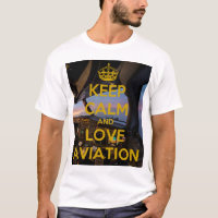 Behalt Calm Liebe Aviation Club Fluggerät weiß T-S