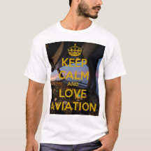 Behalt Calm Liebe Aviation Club Fluggerät weiß T-S
