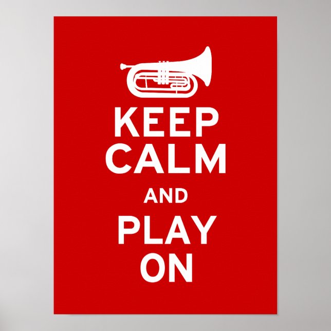 Behalt Calm - Marching Baritone Poster (Vorne)