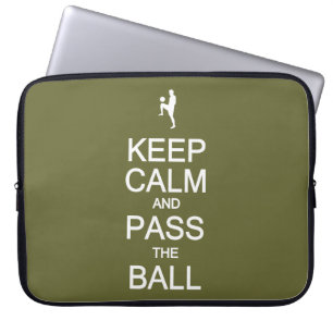 Behalt Calm & Pass Die Ball angepasste Notebookhül Laptopschutzhülle