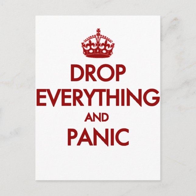 Behalt Calm? Pfft! Postkarte (Vorderseite)