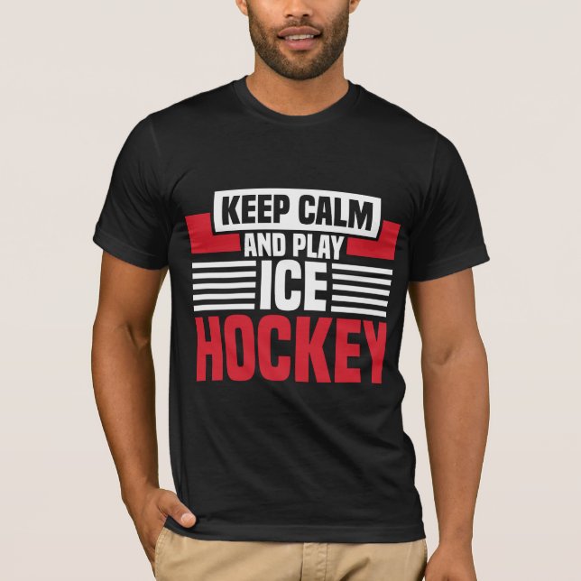 Behalt Calm Play Hockey T-Shirt (Vorderseite)