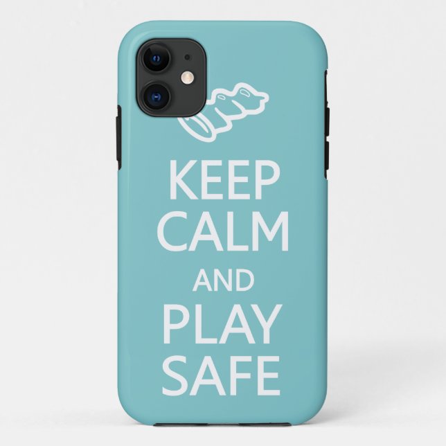 Behalt Calm & Play Safe, benutzerdefinierte Farbe  Case-Mate iPhone Hülle (Rückseite)