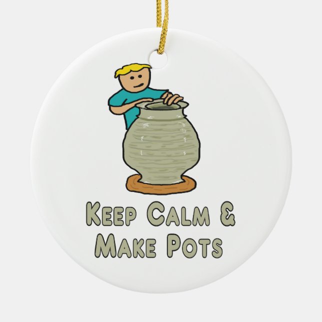 Behalt Calm Pottery Keramik Ornament (Vorne)