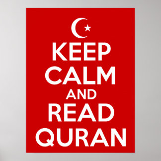 Behalt Calm Read Quran Poster