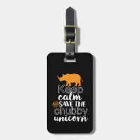 Behalt Calm Rette Chubby Unicorn Rhino Tier