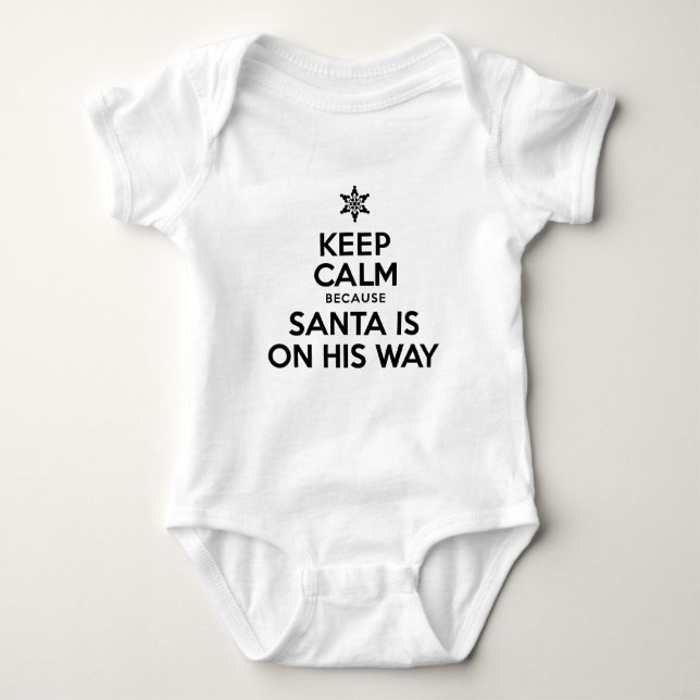 Behalt Calm Santa Baby Strampler (Vorderseite)