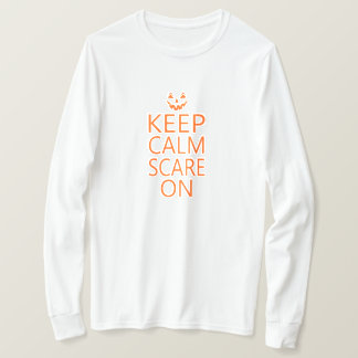 Behalt Calm Scare auf Pumpkin Face Unisex T-Shirt