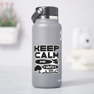 Behalt Calm Skate auf 4" Kiss Cut Vinyl Sticker