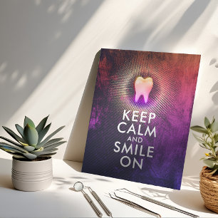 BEHALT CALM & SMILE auf Dental Clinic Rose Gold To Poster