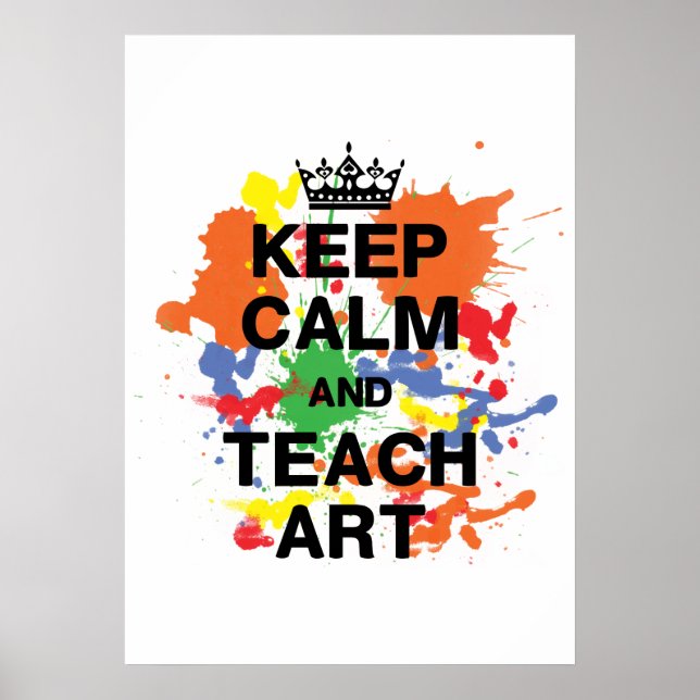 Behalt Calm & Teach Art Poster (Vorne)