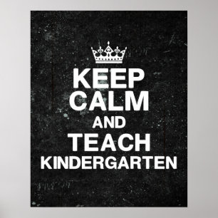 Behalt Calm Teach Kindergarten Klassenzimmer Poste Poster